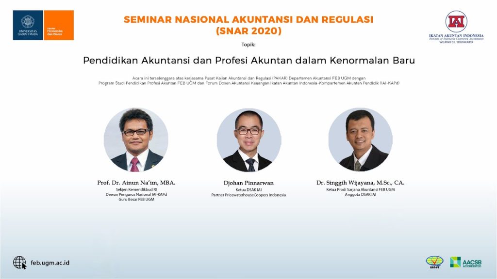 Seminar Nasional Akuntansi dan Regulasi 2020