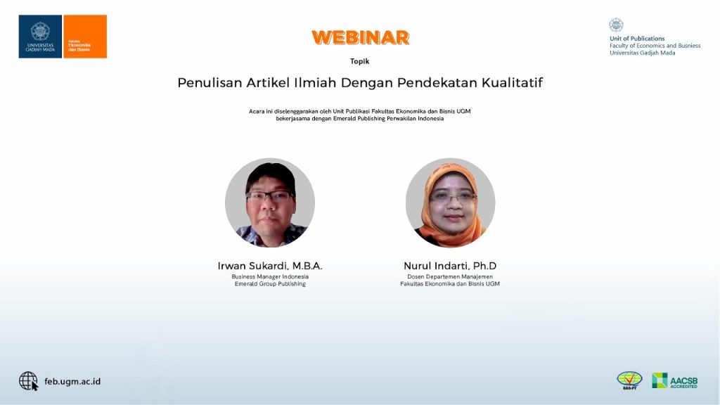 Penulisan Artikel Ilmiah Dengan Pendekatan Kualitatif